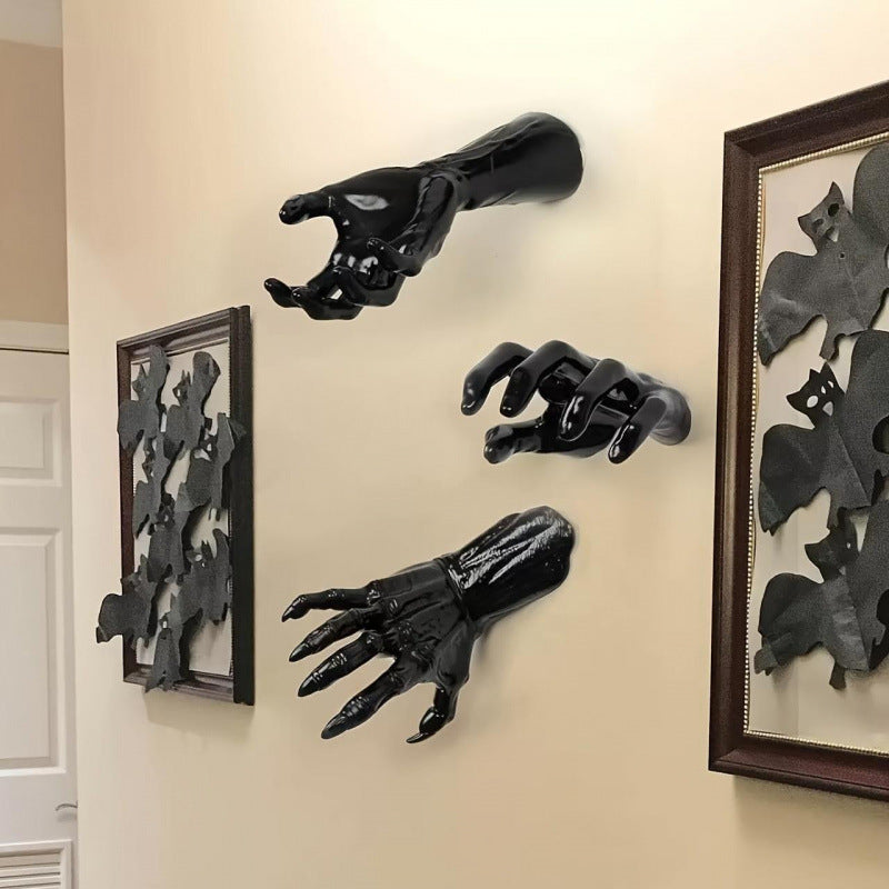 3 Pcs Spooky Hands Wall LED Candle Lights Decor