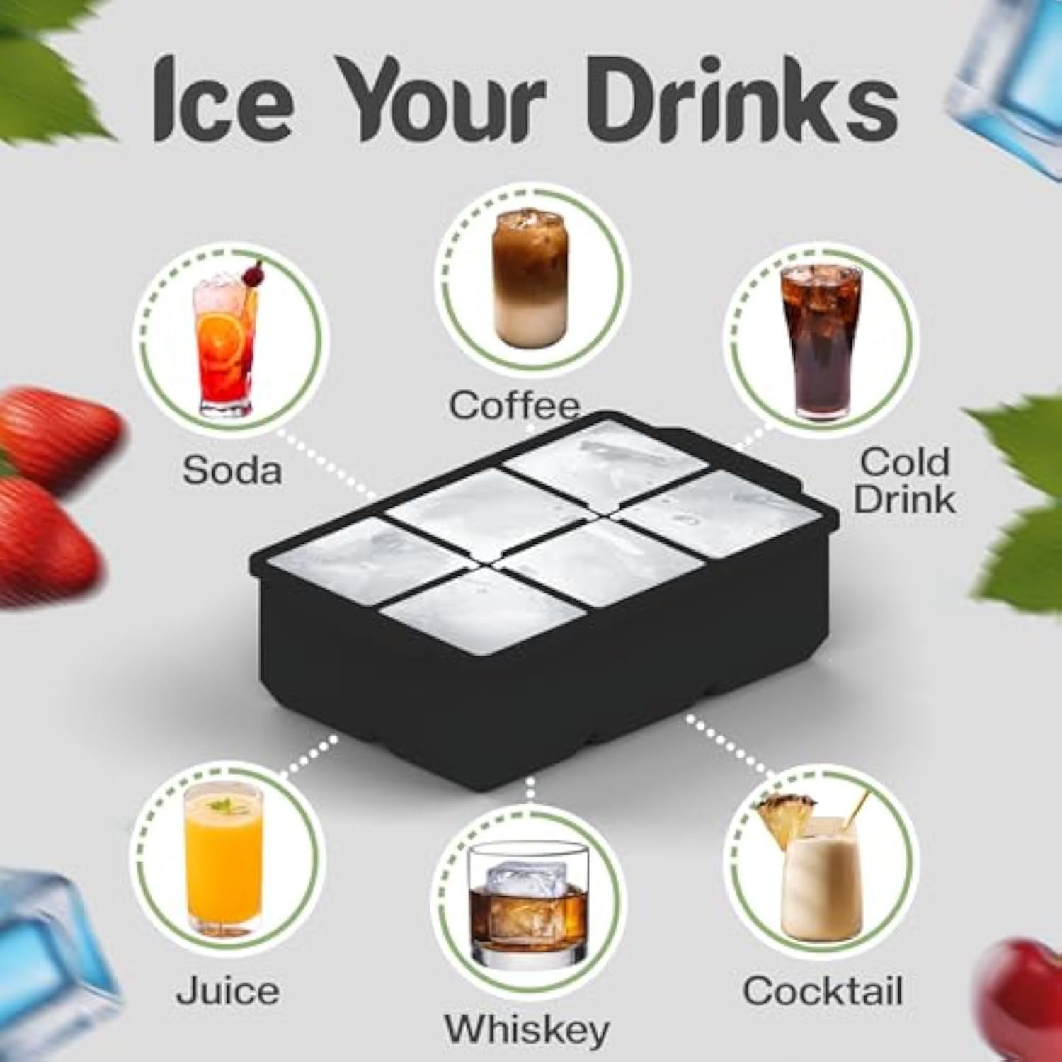6 in 1 Ice Cube Maker Mold