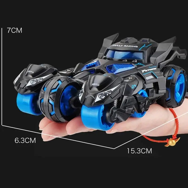 3-in-1 Boomerang Catapult Alloy Car Toy with Lights & Sound
