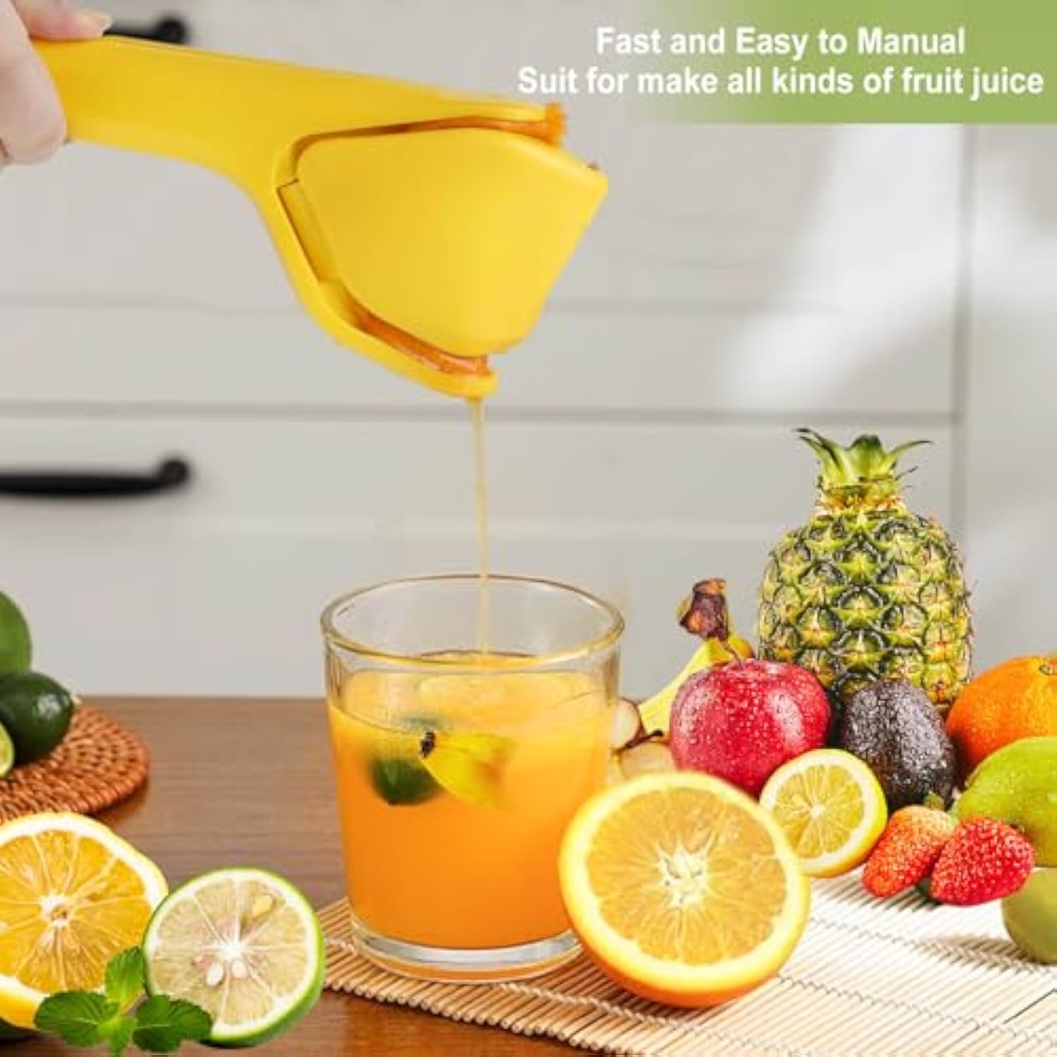 Effortless Manual Flat Lime Juicer Squeezer