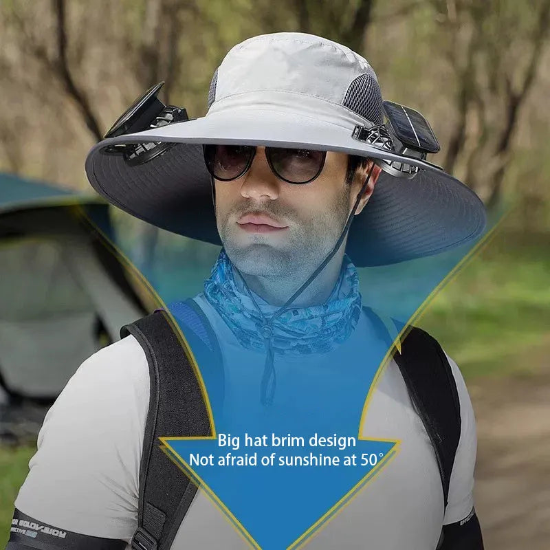 Outdoor Solar Fan Caps