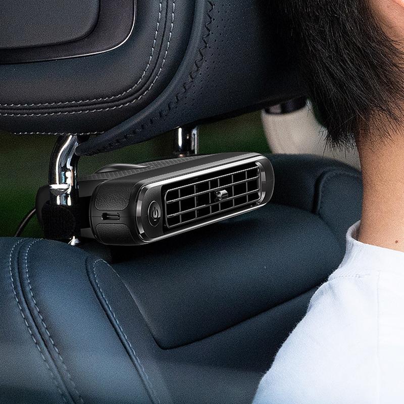 Car Seat Fan USB Plug-in Dual Turbo High Wind Power