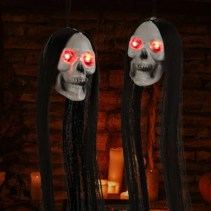 🎃Glowing Skull Prop – Halloween Decor